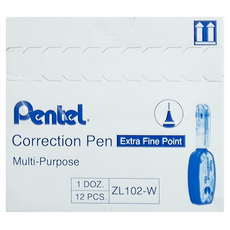 Pentel 飛龍文具 Correction Pen 修正液 Extra Fine Point Multi-Purpose, 4.2ml, 1盒