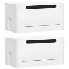 wizhome 開門式居家收納箱, 2個, 白色