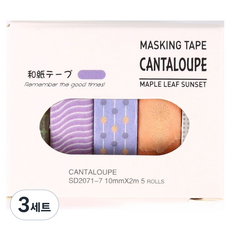 탑피아 귀여운 마스킹테이프 3종 세트, 2071 7, 3세트