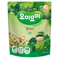 Maeil 每日乳業 Yommy Yommy 圈型米餅 9個月以上, 白葡萄青花菜味, 25g, 1包