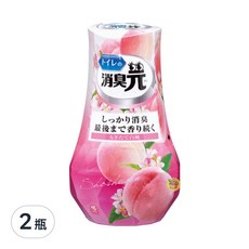 小林製藥 浴廁消臭元 清甜白桃 400ml, 2瓶