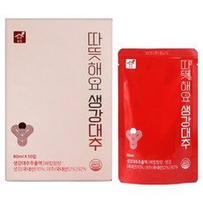 맑은농장 따뜻해요 생강대추차, 10개, 80ml, 10개입
