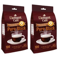L'amant Cafe 越南即溶黑咖啡隨身包, 100條, 2袋, 2g