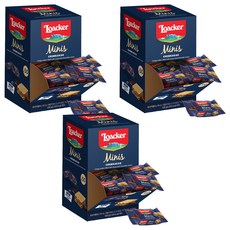 Loacker 萊佳哈斯 威化夾心方塊酥 奶油可可口味 50入裝, 500g, 3盒