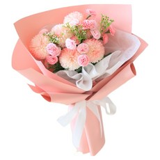 Scent Basket 棉花糖人造花束, 粉紅色, 1個