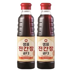 샘표 진간장 금F3, 500ml, 2개
