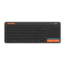 COX 91KEY 터치패드 무선 키보드, 제조사축, COS500, 블랙