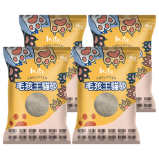 毛孩王細貓砂 5kg, 檸檬味, 4袋