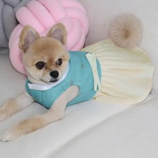 金銅寵物GW003黃雲金箔小狗貓狗韓服