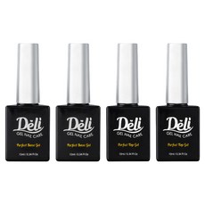 Deli Beauty Perfect Base Gel 10ml + Perfect Top Gel 10ml 套裝, 混色, 2組