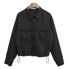 린다샵 여성용 메르피 투포켓 투웨이 크롭 셔츠 남방 cpnb3048k47