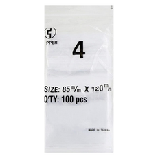 透明85mm*120mm*0.04pe夾鏈袋 無紅線4號袋 100入/包, 10入, 100入, 85 x 120mm, 10包