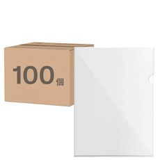 comet A4 L型文件夾, 透明, 100個