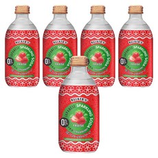 沃克斯 無糖氣泡飲 草莓風味, 290ml, 5瓶