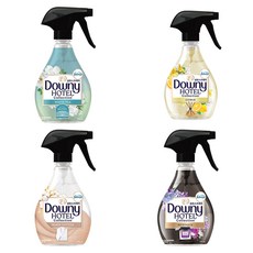 다우니 호텔컬렉션 섬유스프레이 화이트티향 370ml + 웜코튼향 370ml + 시트러스향 370ml + 미스티크향 370ml 본품, 1세트