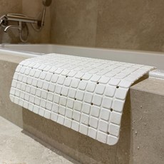 HOMETUDIO. Gogodait 浴室多用途防滑墊, 白色, 1個