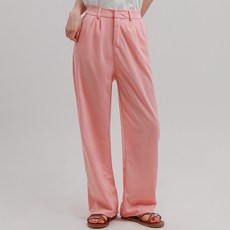엘쏘 여성용 데일리 코디 하이웨스트 밴딩 슬랙스