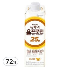 뉴케어 정품 올프로틴 바나나맛, 245ml, 72개