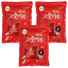 복이네먹거리 중국산 고춧가루 상 조금매운맛 찜용, 1kg, 3개