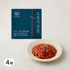 탐나는밥상 오징어젓갈, 200g, 4개