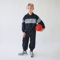 MARI N MORI 男童Striker拼接半拉鍊上下套裝