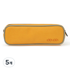룬룬 267 멜로우 라운드 펜케이스, 펀치옐로우, 5개