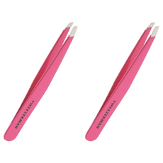 鑷子 Man Slant Tweezer Tweezers, 2個, 粉色