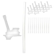 Richell 利其爾 AQ吸管杯替換飲用杯 2入+吸管 2入組 S-2, 6組, 單色