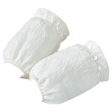 Sunday 廚房用 美術用 俏皮防水袖套 2入, 壓花蕾絲象牙白