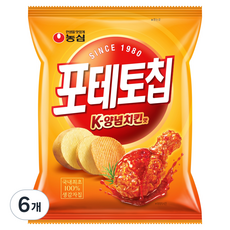 포테토칩 K 양념치킨맛, 6개, 50g