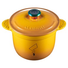 LE CREUSET 寶可夢系列 萬用窈窕鑄鐵鍋 18, 杏桃黃, 1個, 18cm