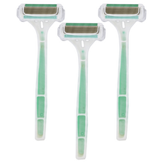 KeSHO 仕女六刀片除毛刀, 3支, 1包