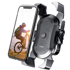 VIEWSEE 自行車手機支架, 碳黑, 1個