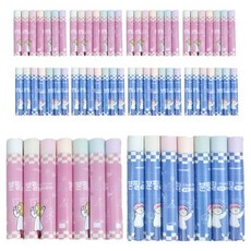 화랑 분필모양 지우개 7종 세트, 화이트, 옐로우, 오렌지, 핑크, 그린, 블루, 퍼플, 10세트
