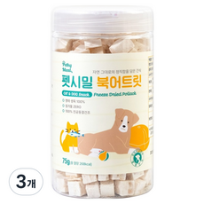 펫시밀 반려동물 북어트릿 간식, 북어, 75g, 3개