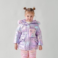 WALTONKIDS 兒童亮片極光滑雪外套