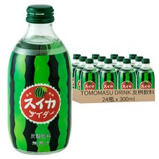TOMOMASU DRINK 友桝飲料 蘇打 西瓜風味, 300ml, 24瓶