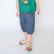 WALTONKIDS 男童透氣夏季日常七分束口褲