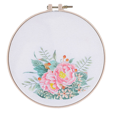 泰坦刺繡DIY全套組, 1套, 櫻花微笑