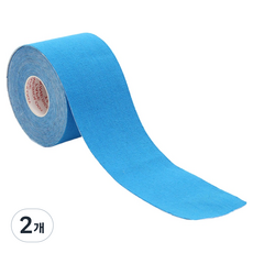 케이앤제이굿즈 탄성 근육테이프 블루 5cm x 5m, 2개, 1개입