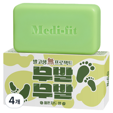 메디핏 무발무발 발비누, 1개입, 4개, 100g