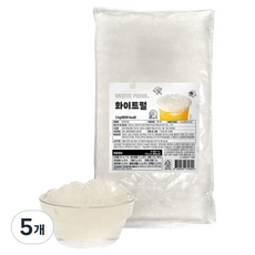 Toppings 白色蒟蒻珍珠, 1kg, 5個, 1件