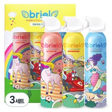 디보트브리엘 버블클렌저 핑크 레인보우 + 블루 언더더씨 + 옐로우 레이싱카 200ml 3종 세트, 3세트