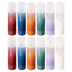 DELI Nusain 漸層色口紅膠 隨機出貨 NS147, 12個, 21g