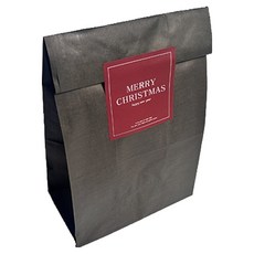 TINA PICNIC 平底紙袋 30入 + 聖誕包裝貼紙 紅色 30入 套組, 1套