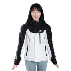 RXR RABBIT RIDER 兔騎士 絕對防禦騎士機能外套 標準版 防風保暖防摔機車外套 5XL(80 x 65 x 10cm), 黑色 + 白色