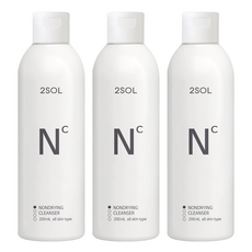 2SOL Non drying潔面凝露, 3瓶, 200ml