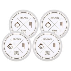 브라운 키즈 헤어왁스, 55g, 4개