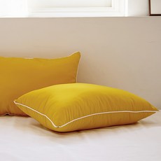 아임리빙 사계절 스윗엣지 통세탁 베개, 옐로우, 1개