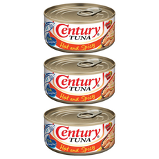 Century 世紀牌 HOT AND SPICY 辣味鮪魚罐頭 180g, 3罐
